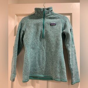 Patagonia Better Sweater Heathered Green Quarter Zip